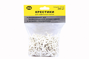КРЕСТИКИ ДЛЯ ПЛИТКИ 3,0 ММ Х 150 ШТ