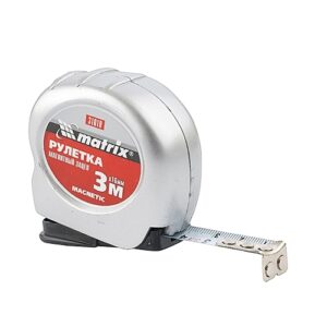 Рулетка Magnetic, 3 м х 16 мм, магнитный зацеп MATRIX