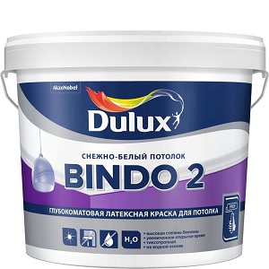 Краска для потолков Dulux Биндо 2
