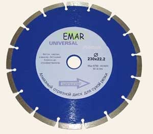 Диск алмазный EMAR 250*25.4 сплошной