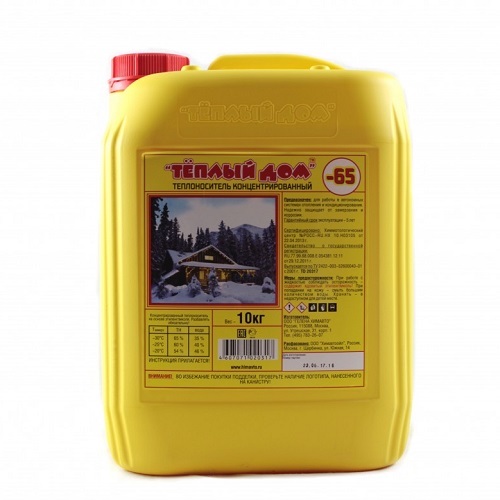 Теплый дом-65 10кг теплоноситель